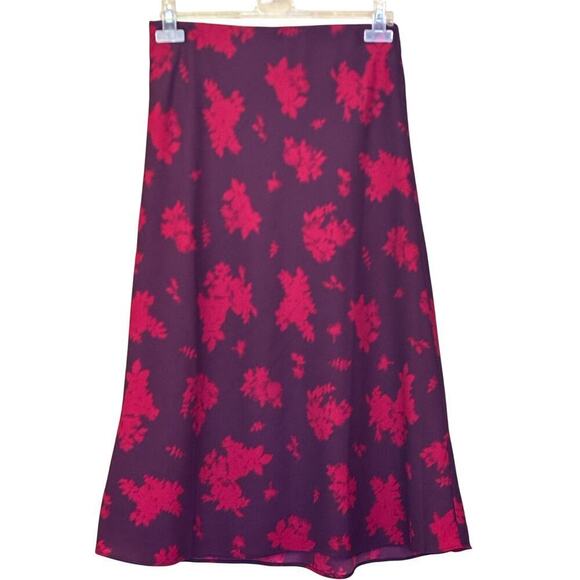 Ann Taylor purple/red skirt, small, bold, artsy, graphic, minimalist, elegant - Picture 2 of 4